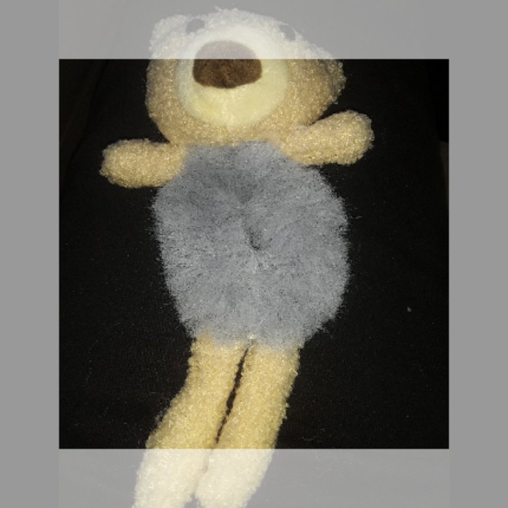 Plush Stuffed Bear Hug Hair Tie Bun Holder Scrunchie Toy Animal Accessory